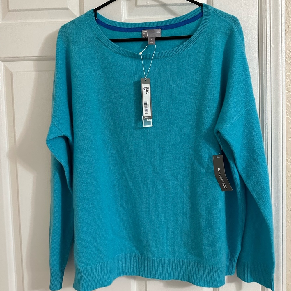 JCP 100% Cashmere Blue Sweater *Large*